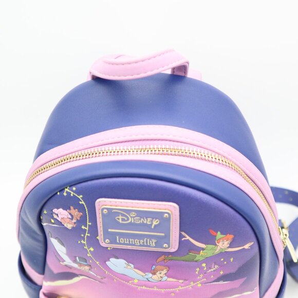 Loungefly Disney's Peter Pan Small Backpack Collectors Pack Great Condition 70th - Picture 4 of 16